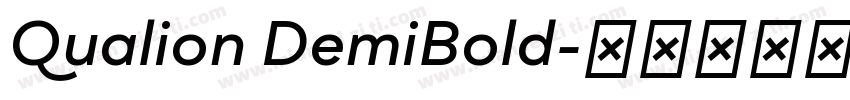 Qualion DemiBold字体转换